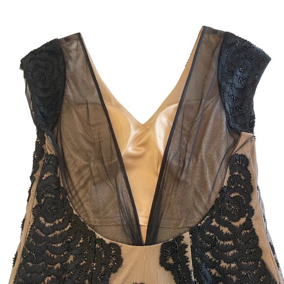 Sue Wong Nocturne Embellished Illusion Dress – Size 14 - Picture 12 of 16